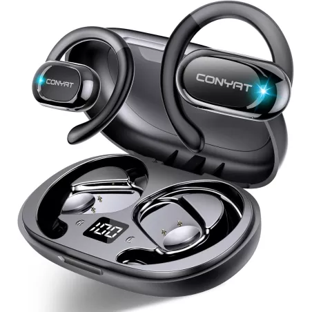 Écouteurs Traduction AI Temps Réel 164 Langues, 3-en-1, Bluetooth 5.4, 48H, Appels Audio/Video