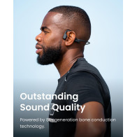 SHOKZ OpenRun Bone Conduction Headphones - Wireless, Sweat-Resistant, 8H Playtime