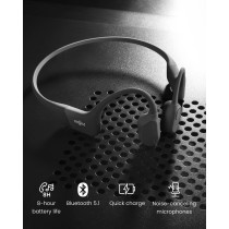 SHOKZ OpenRun Bone Conduction Headphones - Wireless, Sweat-Resistant, 8H Playtime