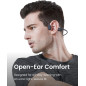 SHOKZ OpenRun Bone Conduction Wireless Sport Headphones, Sweat Resistant, 8H Playtime, Mic - Black