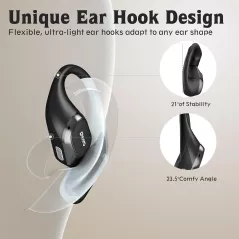 Casque Bluetooth 5.4 Over Ear avec Écran Digital & IPX6