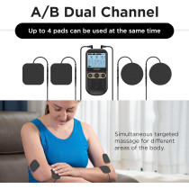 4-in-1 TENS EMS Muscle Stimulator | Dual Channel Pain Relief Device