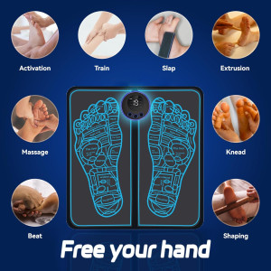 Beyn Health Expert : Tapis Massage Pieds Rechargeable 8 Modes