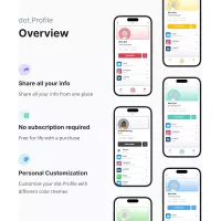 dot. Thin - Carte de Visite Digitale Compatible iPhone & Android