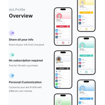dot. Thin - Carte de Visite Digitale Compatible iPhone & Android