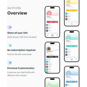 dot. Thin - Carte de Visite Digitale Compatible iPhone & Android