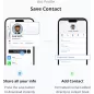 dot. Thin - Carte de visite numérique compatible iPhone & Android (Noir)