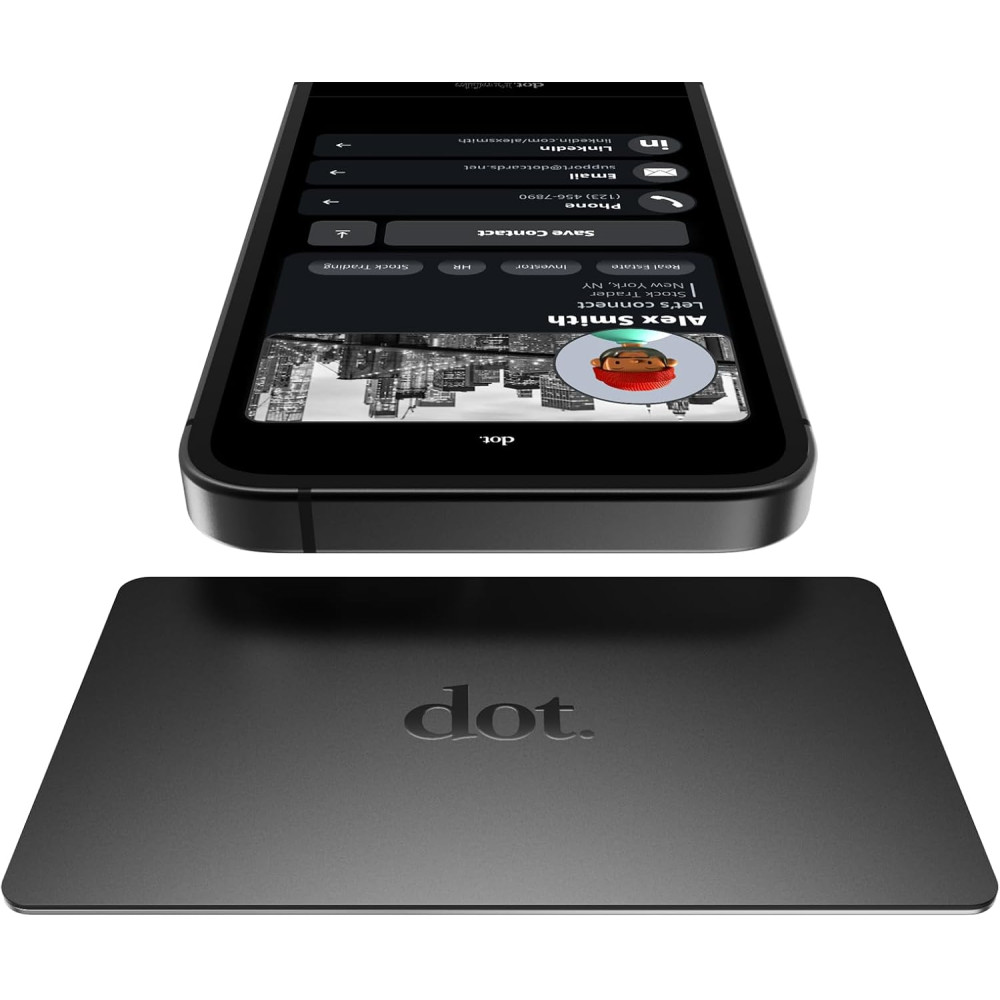 Carte de Visite Digitale Dot. Card Métal - Compatible iPhone & Android