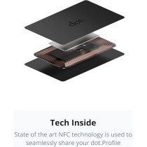 Carte de Visite Digitale Dot. Card Métal - Compatible iPhone & Android