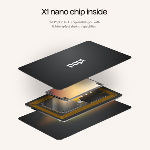 Popl Smart NFC Business Card - Custom Digital Card for iPhone & Android