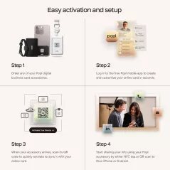 Carte de Visite NFC Popl : Partage Instantané Sans Appli