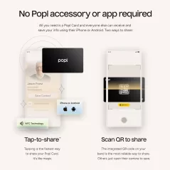 Carte de Visite NFC Popl : Partage Instantané Sans Appli