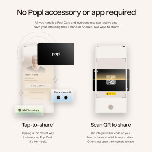 Popl Smart NFC Business Card - Custom Digital Card for iPhone & Android
