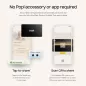 Popl Carte de Visite NFC Intelligente - Partage Instantané Sans Appli - Compatible iPhone & Android (Noir)