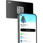 Popl Carte de Visite NFC Intelligente - Partage Instantané Sans Appli - Compatible iPhone & Android (Noir)