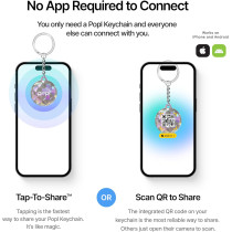 Popl Keychain Digital Business Card – Share Contacts, Social & Payments