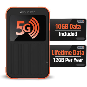 Solis Pro Mobile 5G Hotspot & Power Bank | Lifetime Data & Wi-Fi 6E