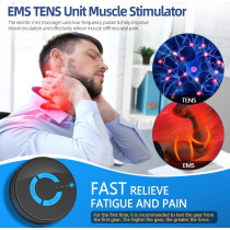 Rechargeable Mini TENS Muscle Stimulator for Pain Relief - FSA/HSA Eligible
