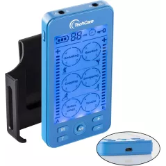 Tens Unit Plus 24 - Appareil de Massage Électronique Rechargeable Multi-Mode avec Accessoires (Bleu)