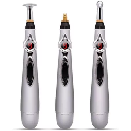 Stylo Acupuncture Électrique 3-en-1 pour Soulagement Douleur