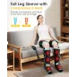 Appareil de massage jambes avec chaleur, compression air, 3 intensités, 6 modes – soulage douleur & gonflement