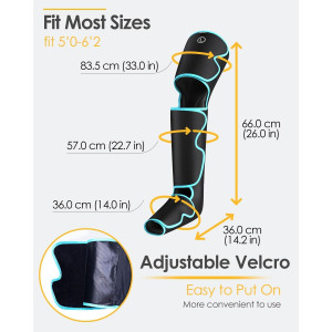 Leg Massager with Heat & Air Compression for Pain Relief & Circulation