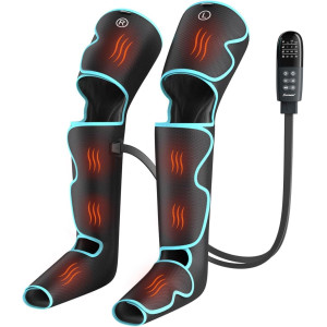Leg Massager with Heat & Air Compression for Pain Relief & Circulation