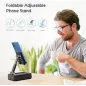 Support de téléphone pliable TechGlow avec enceinte Bluetooth et batterie externe – Cadeau anniversaire tech.