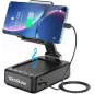 Support de téléphone pliable TechGlow avec enceinte Bluetooth et batterie externe – Cadeau anniversaire tech.