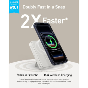Anker MagGo 15W Qi2 Power Bank 10,000mAh for iPhone 16/15/14/13
