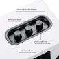 Enceintes Bibliothèque Actives Bluetooth 5.0 Sanyun SW208 3 60W DAC 24bit Son 3D Blanc (Paire)
