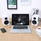 Enceintes Bibliothèque Actives Bluetooth 5.0 Sanyun SW208 3 60W DAC 24bit Son 3D Blanc (Paire)