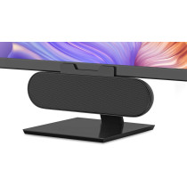 Loud Desktop Computer Speakers with Volume Control & USB-C Adapter - Black
