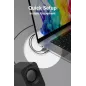 Enceintes stéréo PC 14W, USB, compactes avec inclinaison 30°, contrôle volume, noir