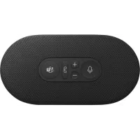 Haut-parleur Microsoft Modern USB-C certifié Teams, stéréo compact, micro anti-bruit, commandes d'appel, noir