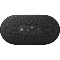 Haut-parleur Microsoft Modern USB-C certifié Teams, stéréo compact, micro anti-bruit, commandes d'appel, noir