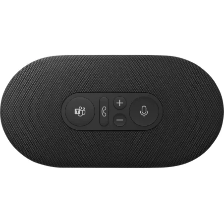 Haut-parleur Microsoft Modern USB-C certifié Teams, stéréo compact, micro anti-bruit, commandes d'appel, noir