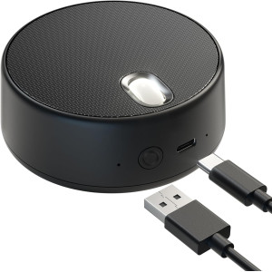 USB Computer Speakers with Mic, 2 Sound Modes for Zoom & Home Office