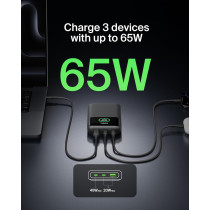 Chargeur Portable Belkin 20000mAh 65W USB-C & USB-A Noir