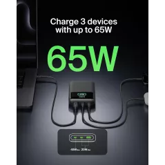 Chargeur Portable Belkin 20000mAh 65W USB-C & USB-A Noir
