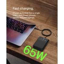 Belkin 20000mAh Portable Charger 65W USB-C & USB-A Fast Power Bank