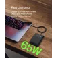 Belkin Power Bank 20000mAh 65W, Chargeur Portable 3 Ports USB-C & USB-A pour Laptop, iPhone, MacBook, iPad, Samsung - Noir