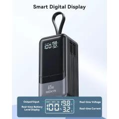 Chargeur Portable 65W Power Bank USB-C 4 Sorties - iPhone & MacBook