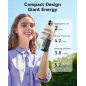 Chargeur Portable 65W Power Bank Rapide USB-C avec Câble Intégré, 4 Sorties, Compatible iPhone, iPad, MacBook, Samsung, Dell