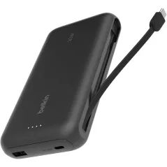 Chargeur Portable Belkin 20000mAh 30W avec Câble Intégré