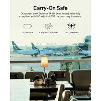 Belkin 20000mAh Portable Charger with Cable, 30W Fast USB-C PD