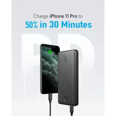 Anker PowerCore Essential 20000 PD 18W Banque d'Énergie USB-C 20,000mAh pour iPhone 12/Samsung