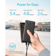 Anker PowerCore Essential 20000 PD 18W USB-C Power Bank – 20,000mAh