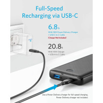 Anker PowerCore Essential 20000 PD 18W USB-C Power Bank – 20,000mAh