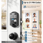 TEEHO TE002 Fingerprint Keyless Door Lock with Electronic Keypad, Auto Lock, Matte Black, Easy Install TEEHO TE002 Fingerprint Keyless Door Lock with Electronic Keypad, Auto Lock, Matte Black, Easy Install